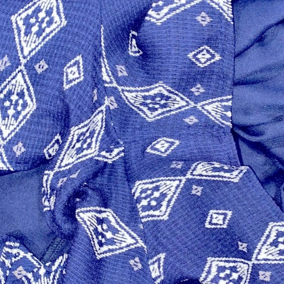 Julia James blue boho romper size medium - Picture 10 of 11